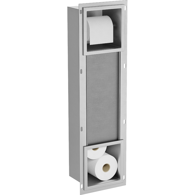 Mexen X-Wall-BP suport pentru hârtie igienică cu magazie, inox - 1914