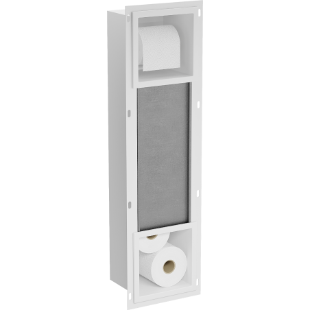 Mexen X-Wall-BP WC-papírtartó tárolóval, fehér - 1924