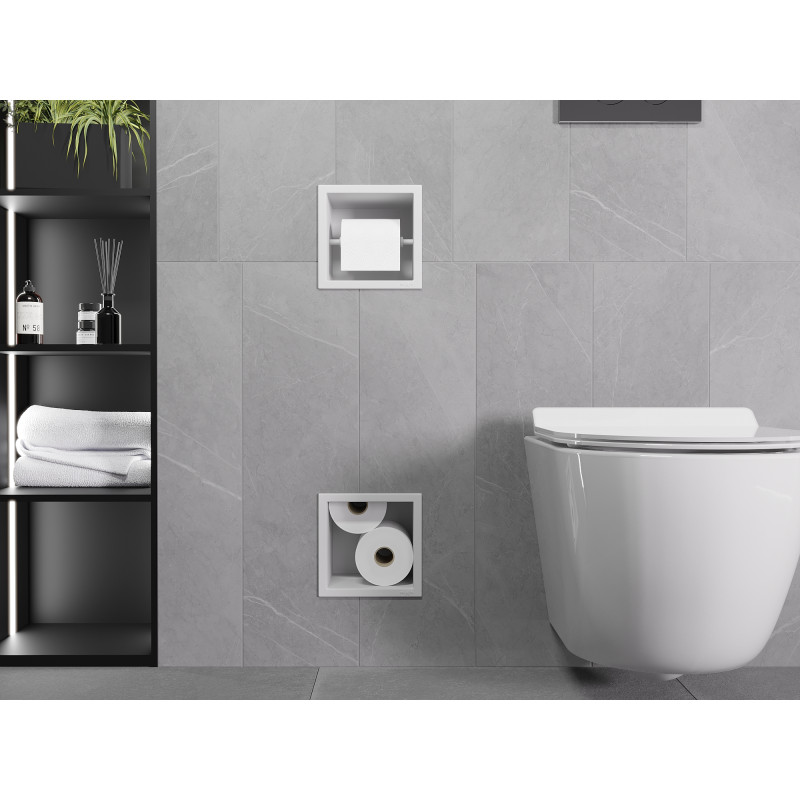 Mexen X-Wall-BP WC-papírtartó tartalékkal, fehér - 1924