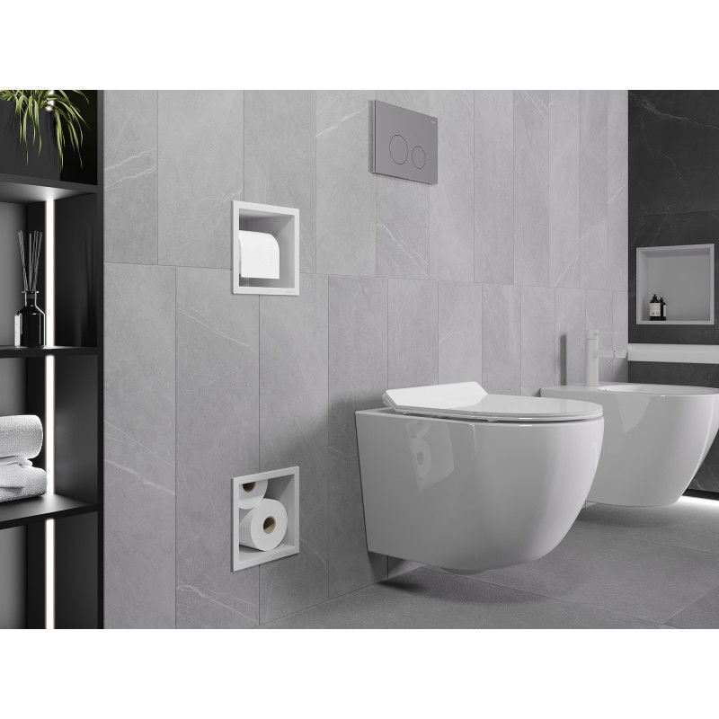 Mexen X-Wall-BP suport pentru hârtie igienică cu magazin, alb - 1924