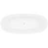 Mexen Luvo Slim szabadon álló kád 170 x 75 cm, fehér, fehér túlfolyó - 52801707500-20