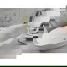 Mexen Luvo Slim szabadon álló kád 170 x 75 cm, fehér, arany túlfolyó - 52801707500-50