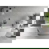 Mexen Luvo Slim szabadon álló kád 170 x 75 cm, fehér, fekete túlfolyó - 52801707500-70