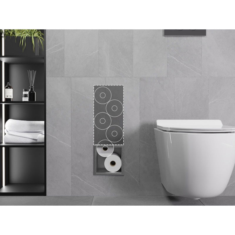 Mexen X-Wall-B magazie de hârtie igienică, inox - 1915