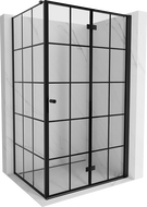 Mexen Mist-F T cabină de duș pliabilă dreaptă 95 x 100 cm, grilaj negru, negru - 8A6T-095-100-70-77-P