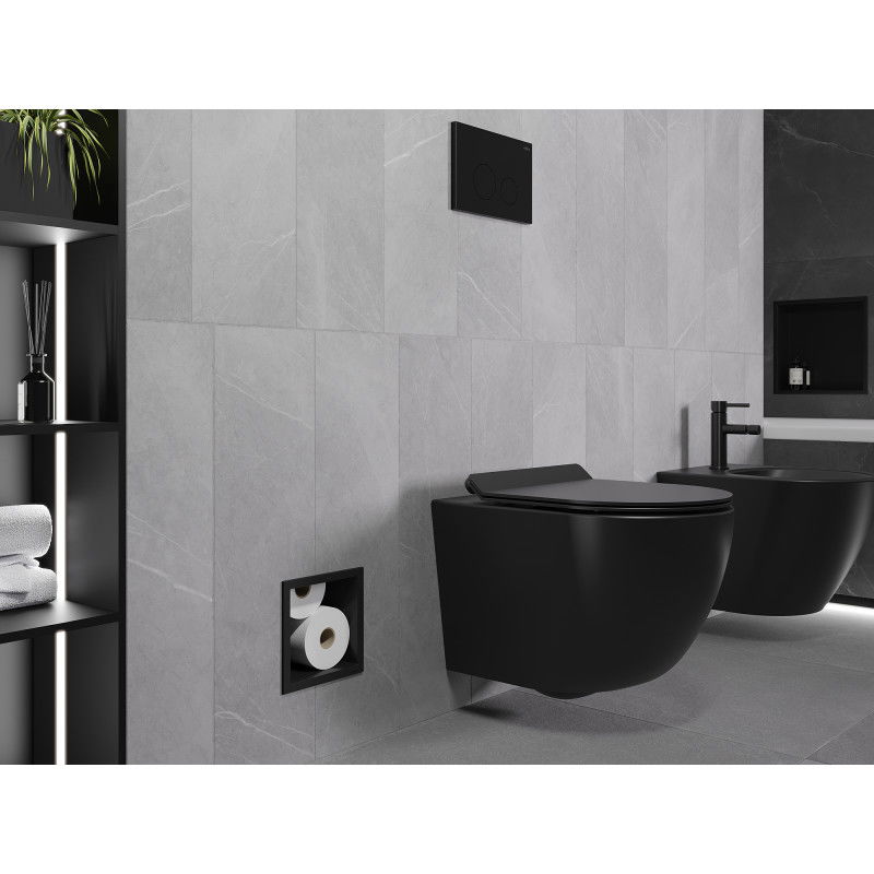 Mexen X-Wall-B WC-papír tartó, fekete - 1975