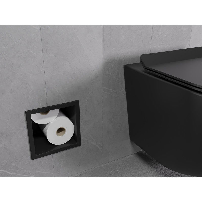 Mexen X-Wall-B suport pentru hârtie igienică, negru - 1975