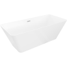 Mexen Velo Slim cadă freestanding 170 x 75 cm, albă, preaplin crom - 52811707500-01