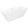 Mexen Velo Slim szabadon álló kád 170 x 75 cm, fehér, króm túlfolyó - 52811707500-01