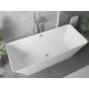 Mexen Velo Slim cadă freestanding 170 x 75 cm, albă, preaplin crom - 52811707500-01