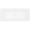 Mexen Velo Slim szabadon álló kád 170 x 75 cm, fehér, fehér túlfolyó - 52811707500-20