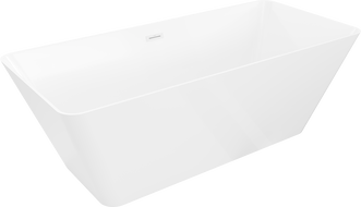 Mexen Velo Slim szabadon álló kád 170 x 75 cm, fehér, fehér túlfolyó - 52811707500-20