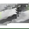 Mexen Velo Slim cadă de sine stătătoare 170 x 75 cm, albă, preaplin gun metal - 52811707500-95