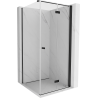 Cabina de duș rabatabilă dreapta Mexen Mist-F T 80 x 80 cm, transparent, negru - 8A6T-080-080-70-00-P