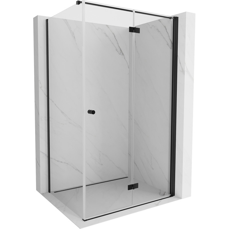 Mexen Mist-F cabina de duș pliabilă dreapta 100 x 90 cm, transparent, negru - 8A6T-100-090-70-00-P