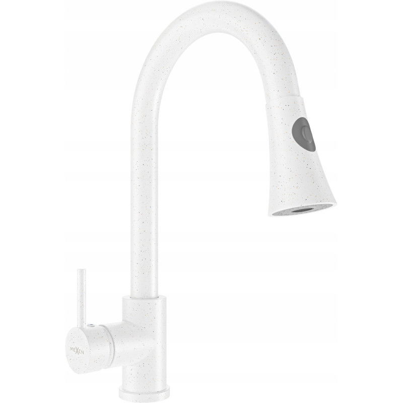Mexen Elia baterie de bucătărie, albă cu picățele - 670101-26