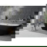 Mexen Oval Slim szabadon álló falra szerelt kád 170 x 80 cm, fehér/fekete, arany túlfolyó - 52661708075-50