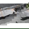 Mexen Oval Slim cadă de baie independentă lângă perete 170 x 80 cm, albă/neagră, preaplin aur roz - 52661708075-60