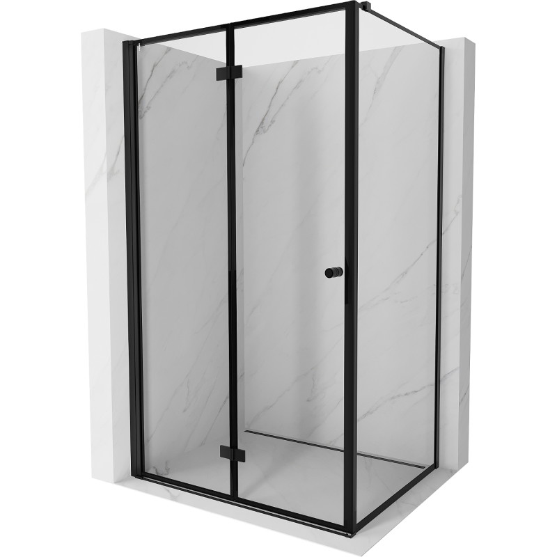Mexen Mist-F cabină de duș pliabilă stângă 100 x 90 cm, ramă neagră, neagră - 8A6T-100-090-70-70-L