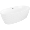 Mexen Olea szabadon álló kád minta 170 x 80 cm, fehér, króm túlfolyó - 52821708000-01