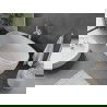 Mexen Olea szabadon álló kád minta 170 x 80 cm, fehér, fehér túlfolyó - 52821708000-20