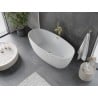 Mexen Olea cadă freestanding model 170 x 80 cm, albă, preaplin auriu - 52821708000-50