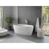 Mexen Olea cadă freestanding model 170 x 80 cm, albă, preaplin auriu - 52821708000-50