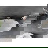 Mexen Olea szabadon álló kád minta 170 x 80 cm, fehér, rózsaarany túlfolyó - 52821708000-60