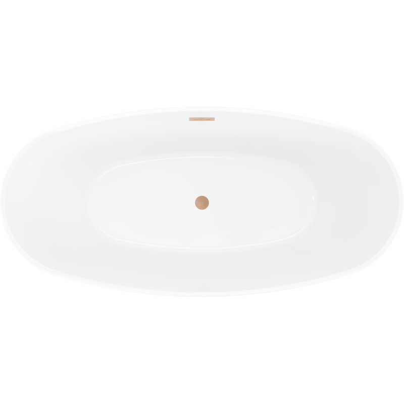 Mexen Olea szabadon álló kád minta 170 x 80 cm, fehér, réz bevonat - 52821708000-65