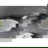 Mexen Olea szabadon álló kád 170 x 80 cm, fehér, gun gray szálcsiszolt túlfolyó - 52821708000-66