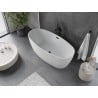 Cadă freestanding Mexen Olea model 170 x 80 cm, albă, preaplin negru - 52821708000-70