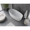 Mexen Olea cadă freestanding model 170 x 80 cm, albă, preaplin gun metal - 52821708000-95