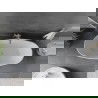 Mexen Olea szabadon álló kád 170 x 80 cm, fehér, matt nikkel túlfolyó - 52821708000-97