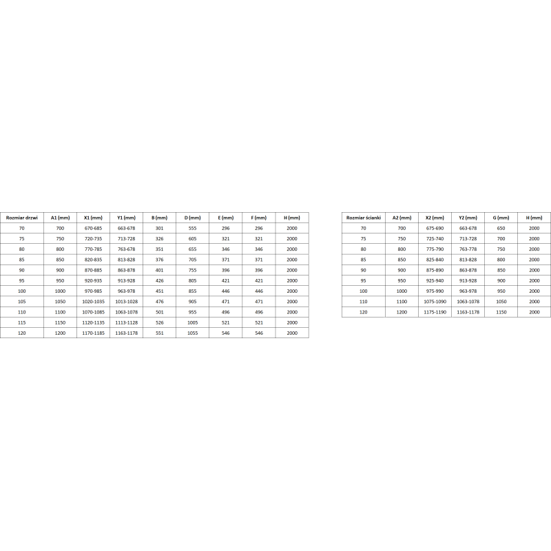 Mexen Mist-F összecsukható zuhanykabin jobb oldali 75 x 110 cm, átlátszó, króm - 8A6T-075-110-01-00-P