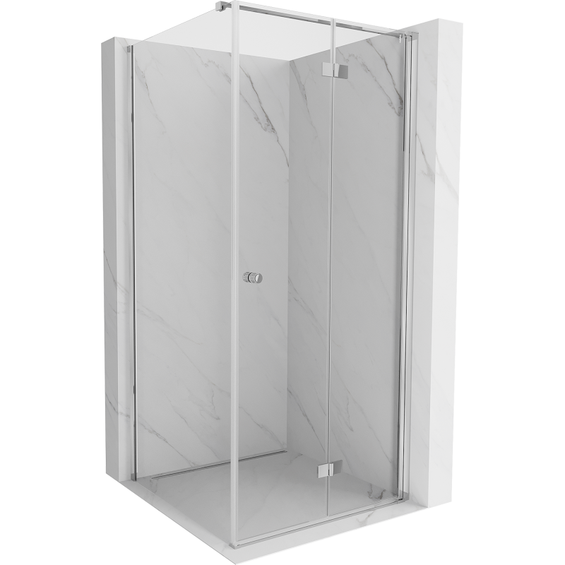 Cabina de duș pliabilă dreapta Mexen Mist-F T 120 x 120 cm, transparent, crom - 8A6T-120-120-01-00-P