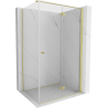 Cabina de duș Mexen Mist-F T pliabilă dreapta 90 x 85 cm, transparent, auriu - 8A6T-090-085-50-00-P