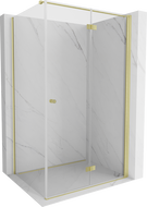 Cabina de duș Mexen Mist-F T pliabilă dreapta 90 x 85 cm, transparent, auriu - 8A6T-090-085-50-00-P