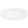 Cădiță de baie freestanding Mexen Olea model 170 x 80 cm, alb/negru, preaplin alb - 52821708075-20