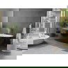 Cădiță de baie freestanding Mexen Olea model 170 x 80 cm, alb/negru, preaplin alb - 52821708075-20
