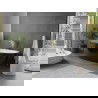 Cadă freestanding Mexen Olea model 170 x 80 cm, alb/negru, preaplin auriu - 52821708075-50