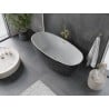 Mexen Olea cadă freestanding model 170 x 80 cm, alb/negru, preaplin auriu periat - 52821708075-55