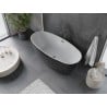 Cadă Mexen Olea independentă model 170 x 80 cm, albă/neagră, deversor gun metal - 52821708075-95