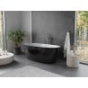 Cadă Mexen Olea independentă model 170 x 80 cm, albă/neagră, deversor gun metal - 52821708075-95