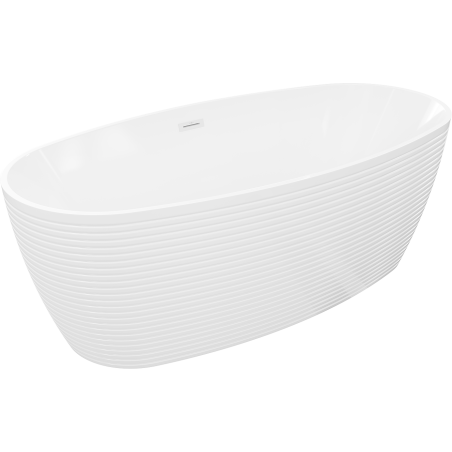 Mexen Lira cadă de baie independentă model 170 x 80 cm, albă, preaplin alb - 52831708000-20