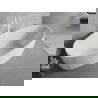 Mexen Lira szabadon álló kád minta 170 x 80 cm, fehér, fehér túlfolyó - 52831708000-20