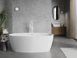 Mexen Lira cadă de baie independentă model 170 x 80 cm, albă, preaplin alb - 52831708000-20