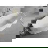 Mexen Lira szabadon álló kád 170 x 80 cm, fehér, aranyszínű szálcsiszolt túlfolyó - 52831708000-55