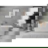 Mexen Nila szabadon álló bordázott kád 170 x 75 cm, fehér, króm túlfolyó - 52841708000-01