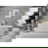 Mexen Nila szabadon álló bordázott kád 170 x 75 cm, fehér, fehér túlfolyó - 52841708000-20