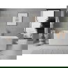Mexen Nila szabadon álló, bordázott kád 170 x 75 cm, fehér, túlfolyó matt nikkel - 52841708000-97